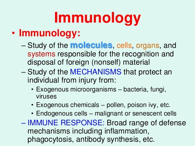 Introduction to immunity