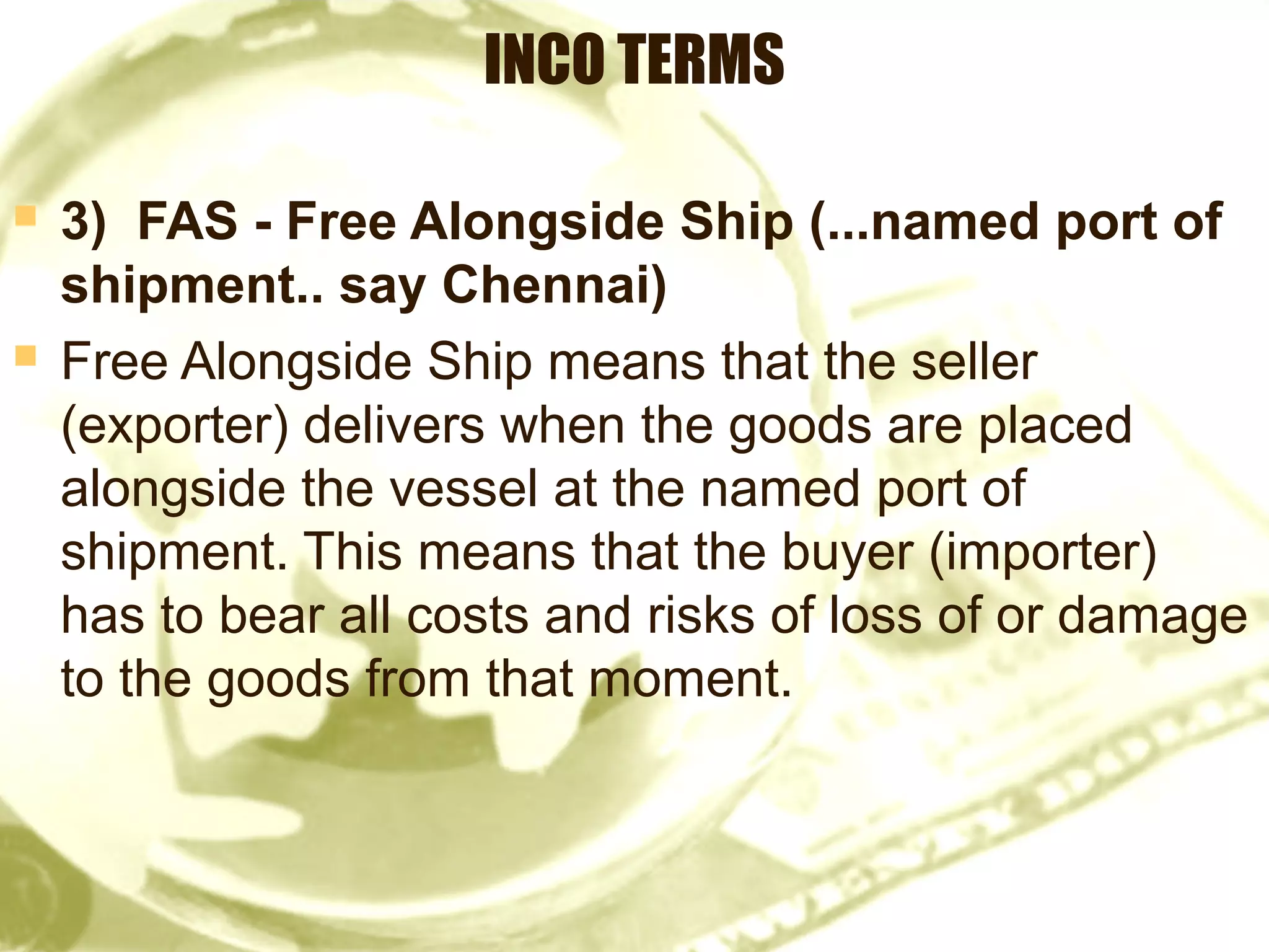 Introduction to INCO TERMS and LCs (5) | PPT