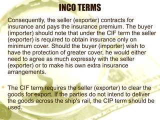 Introduction to INCO TERMS and LCs (5) | PPT