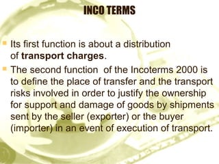 Introduction to INCO TERMS and LCs (5) | PPT