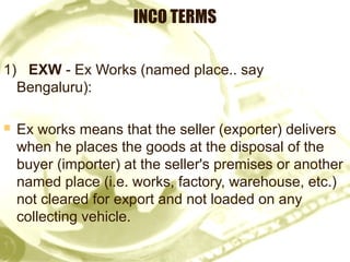 Introduction to INCO TERMS and LCs (5) | PPT
