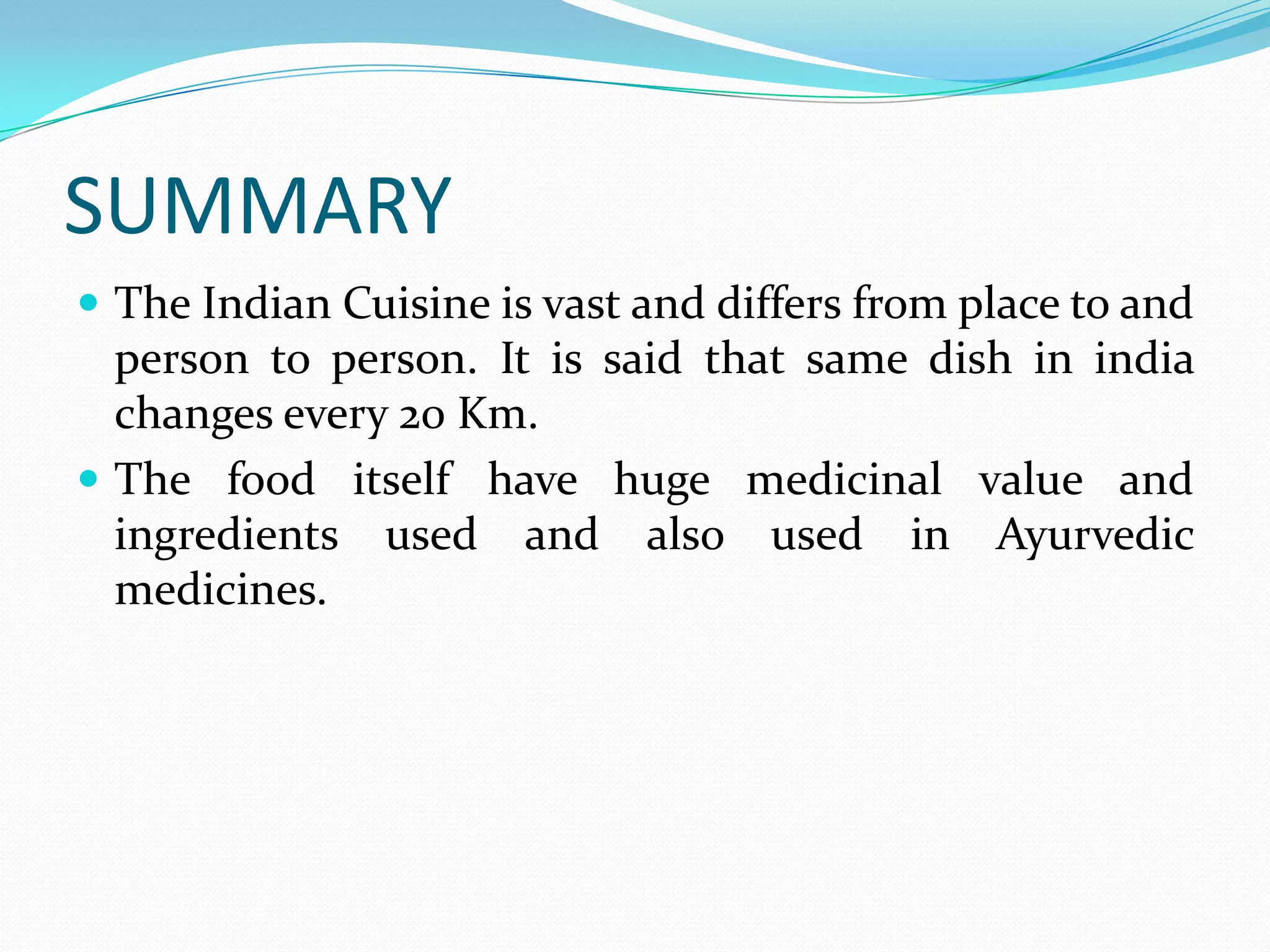 Introduction To Indian Cuisine