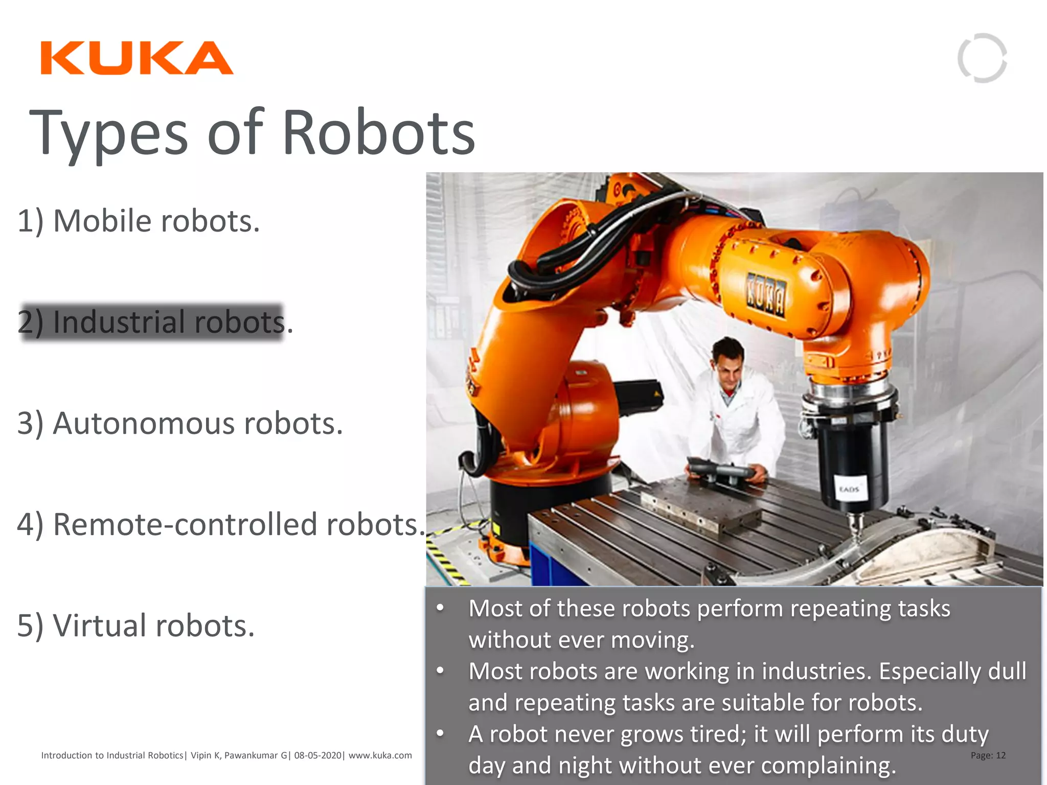 Introduction to Industrial Robotics | PDF | Robotics | Technology ...