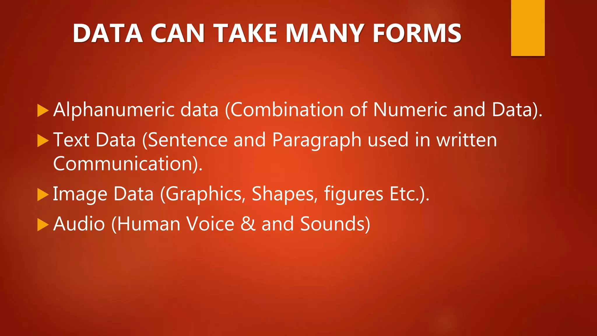 Introduction to information and data | PPTX