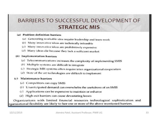 10/11/2019 Jitendra Patel, Assistant Professor, PIMR UG 33
 