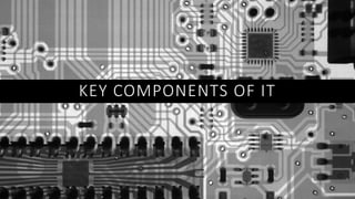 KEY COMPONENTS OF IT
 