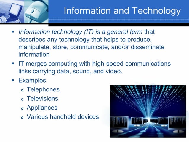 Introduction to information technology lecture 1