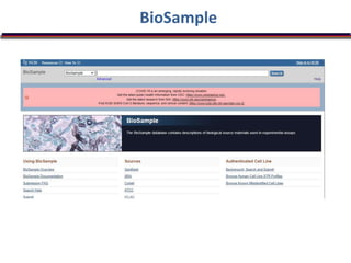 BioSample
 