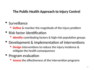 Comprehensive Introduction to Injury Prevention and Control: Historical ...