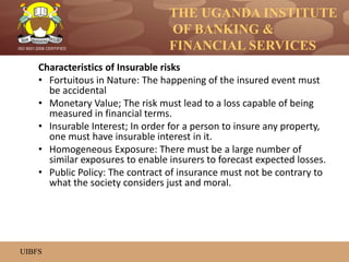 Homogeneous Insureable Risk Introduction to insurance | PPTX