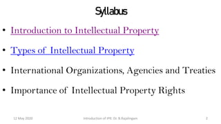 Introduction to intellectual property law | PDF