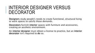 Introduction to interior design | PPTX