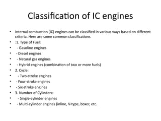 Comprehensive Overview of Internal Combustion Engines: Components ...