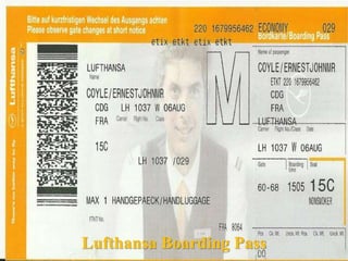 Lufthansa Boarding Pass
 