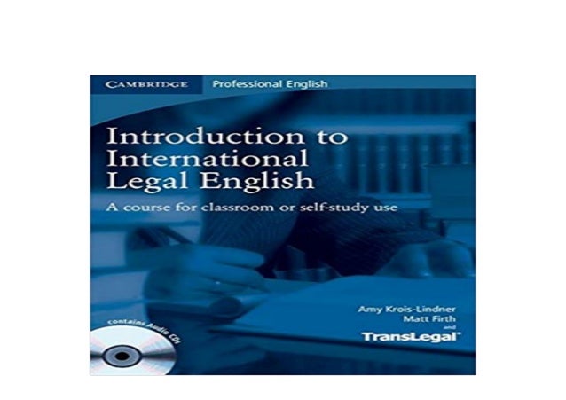 Library No Buy Introduction To International Legal English Studen