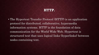 Introduction to internet. | PPTX