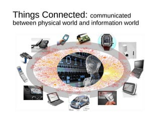 Things Connected: communicated
between physical world and information world
 