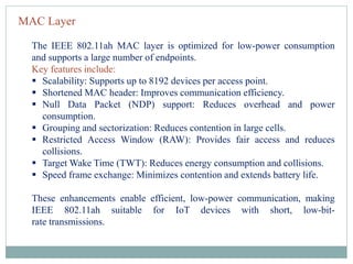 IoT PROTOCOLS IoT Access Technologies Physical and MAC layers, topology ...
