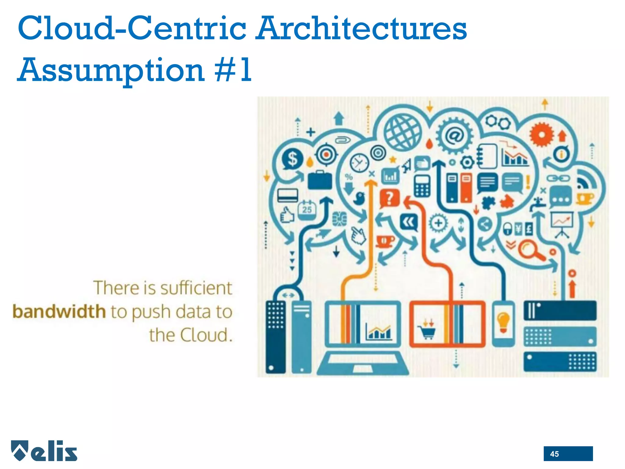 Cloud-Centric Architectures
Assumption #1
45
 