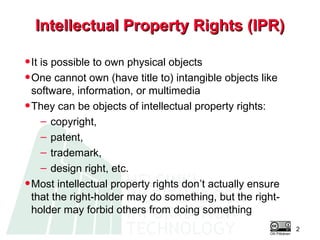Introduction to Intellectual Property Rights (IPR) | PPT