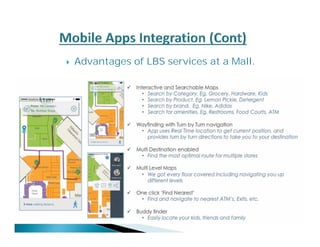  Advantages of LBS services at a Mall. 
 