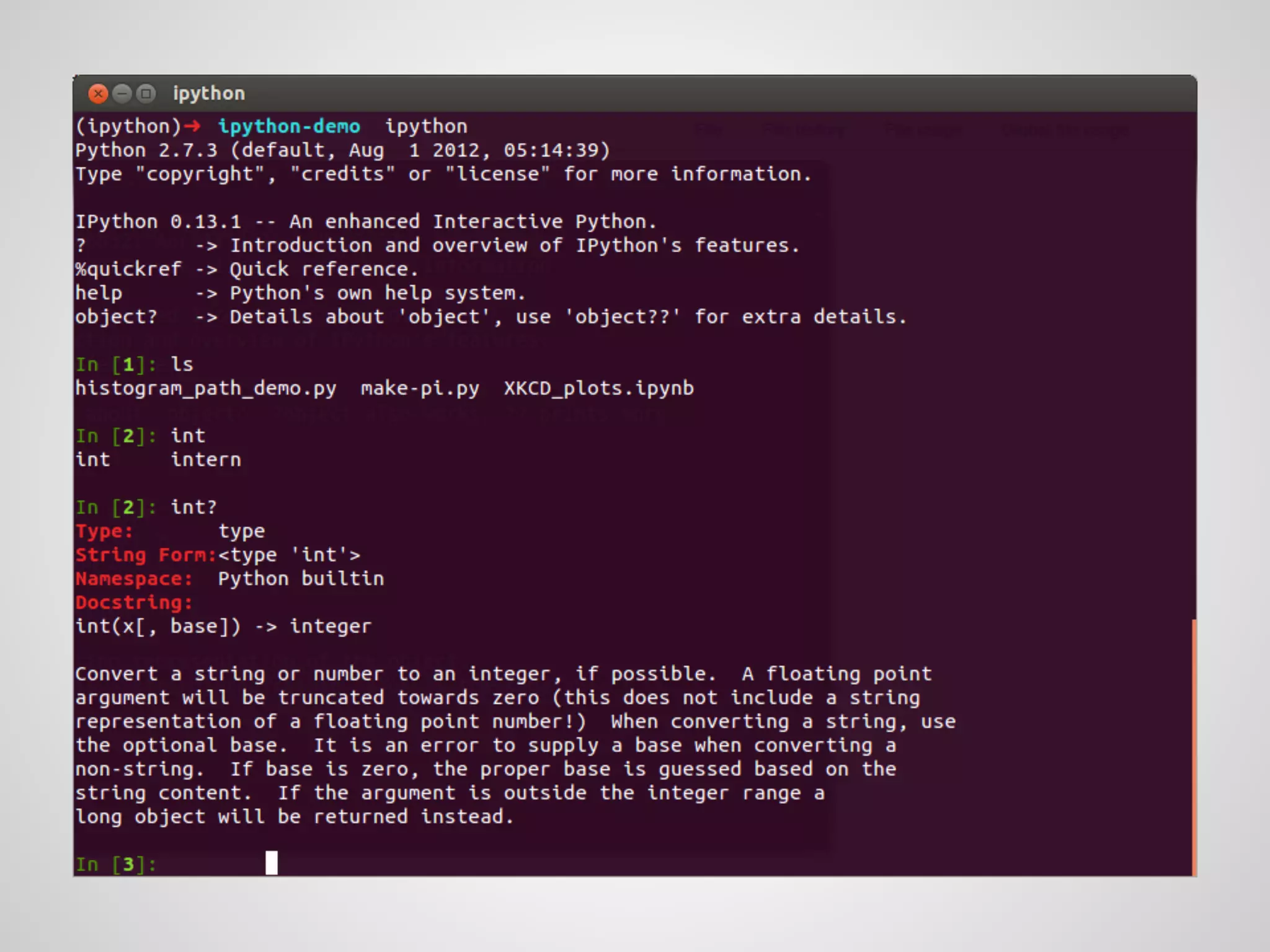 Introduction to IPython & Notebook | PPT