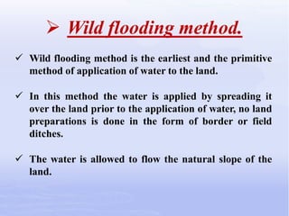 Introduction To Irrigation | PPTX