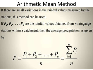 Arithmetic Mean Method
 
