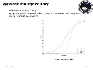 Introduction to unidimensional item response model | PPTX