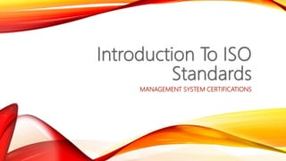 Introduction To ISO Standards.pptx