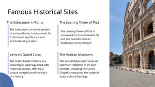 Introduction to Italy student presentation | PPTX