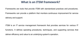 Introduction - ITSM (IT Service Management ) | PPTX
