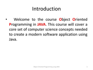 Introduction to java | PPT