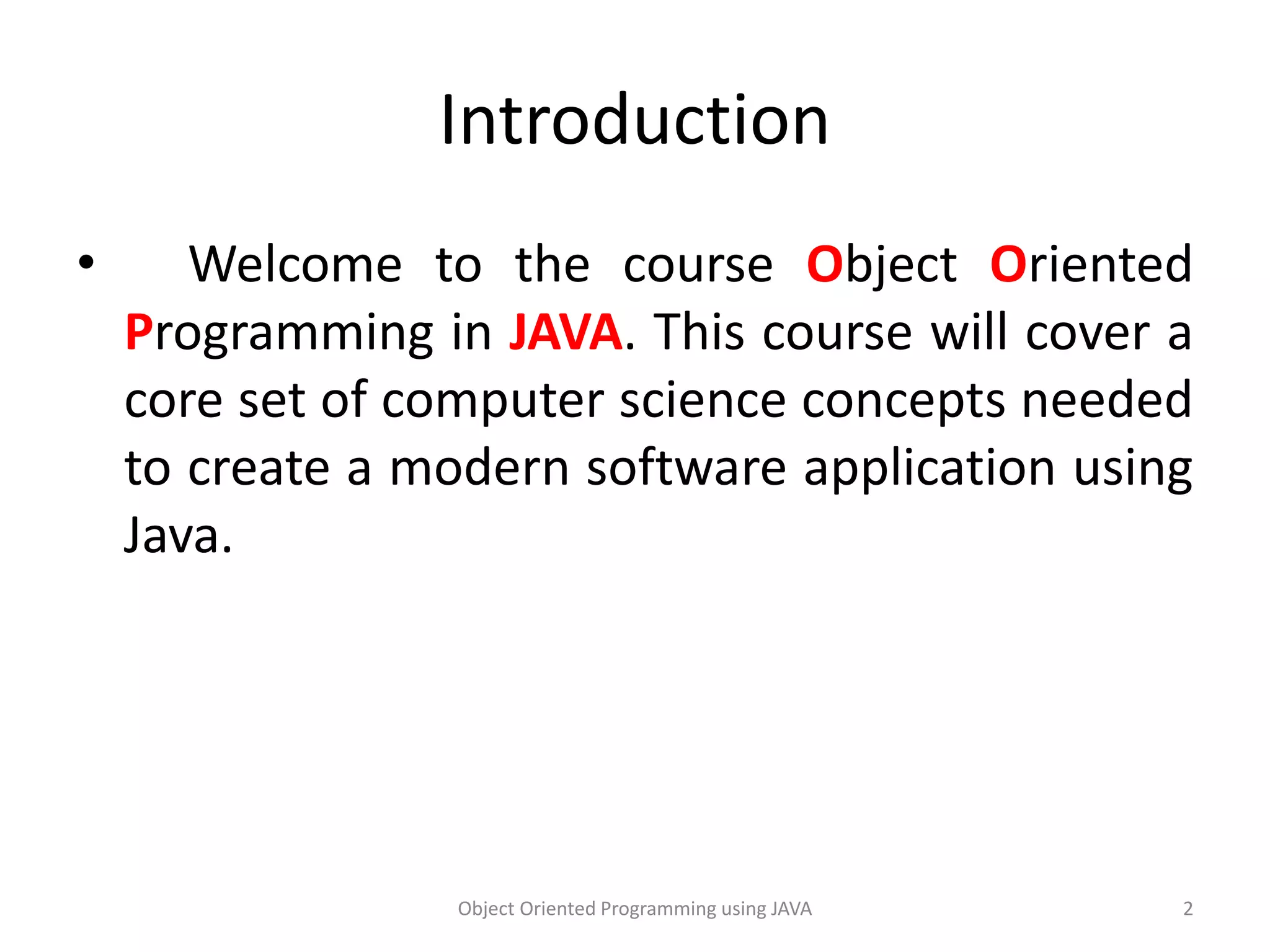Introduction to java | PPT