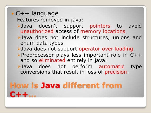 Introduction to java