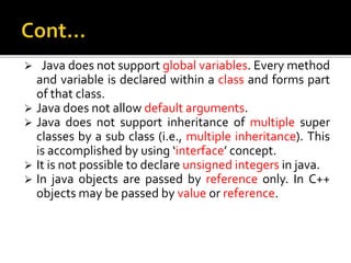 Introduction to java | PPT