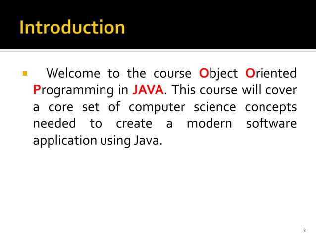 Introduction to java | PPT
