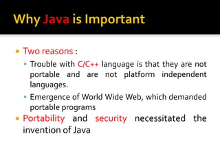 Introduction to java | PPT