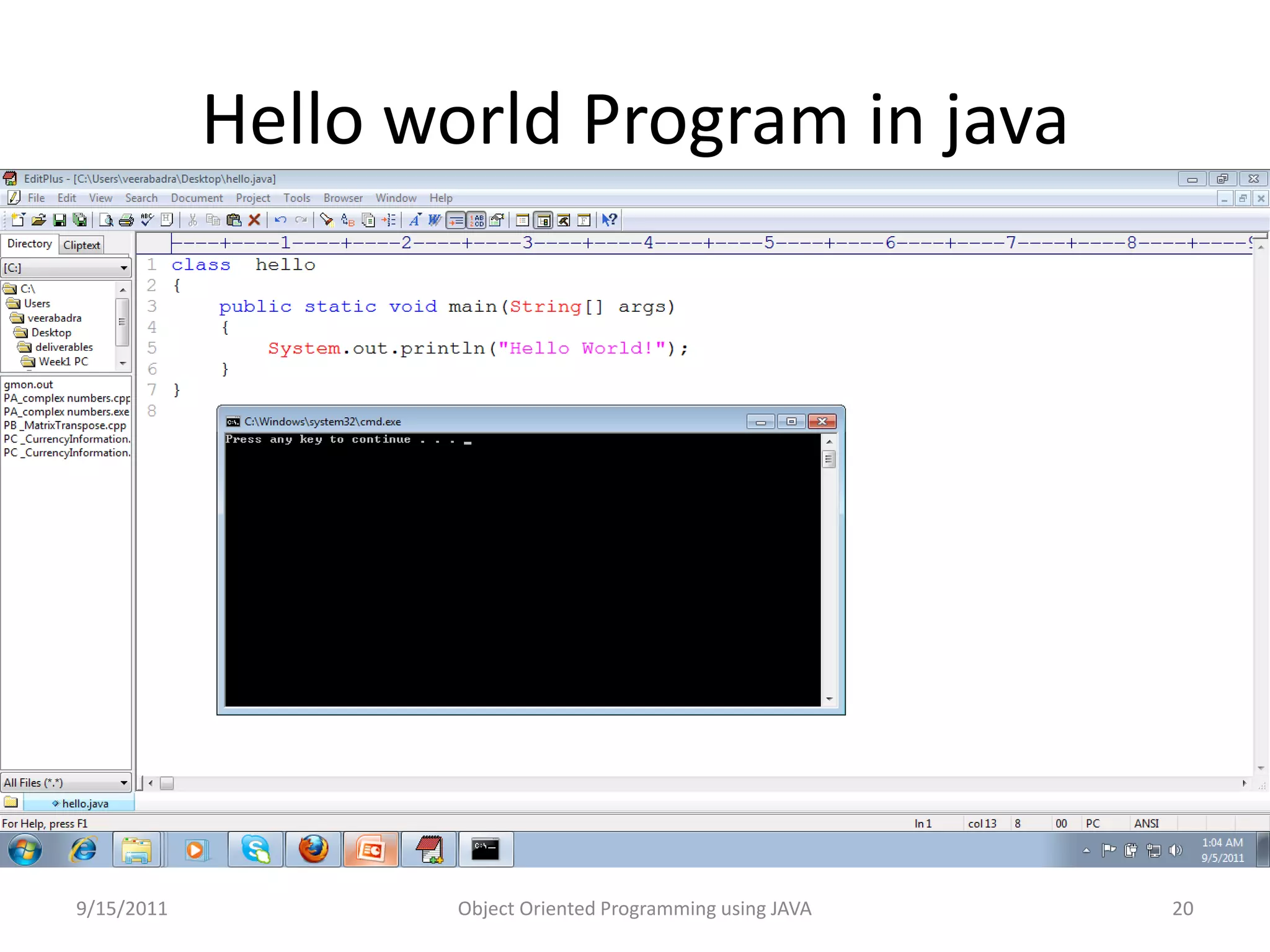 Introduction to java | PPTX | Programming Languages | Computing image.