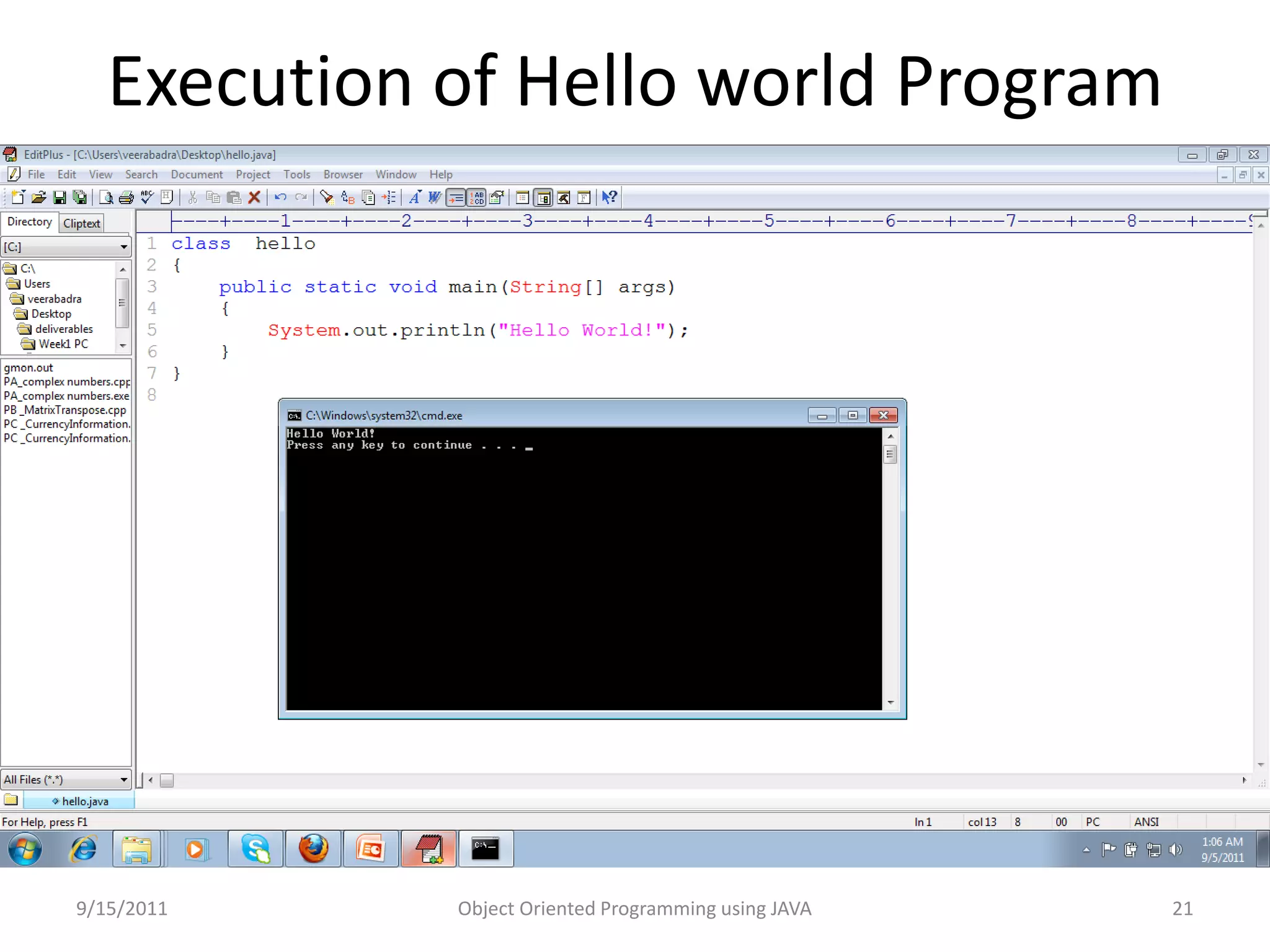 Introduction to java | PPTX | Programming Languages | Computing