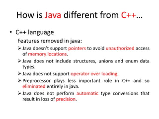 Introduction to java | PPT