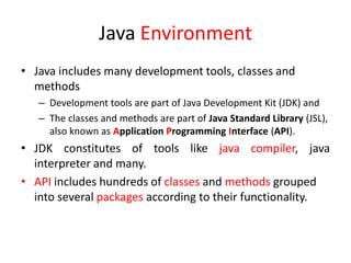 Introduction to java | PPTX