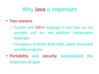 Introduction to java | PPT
