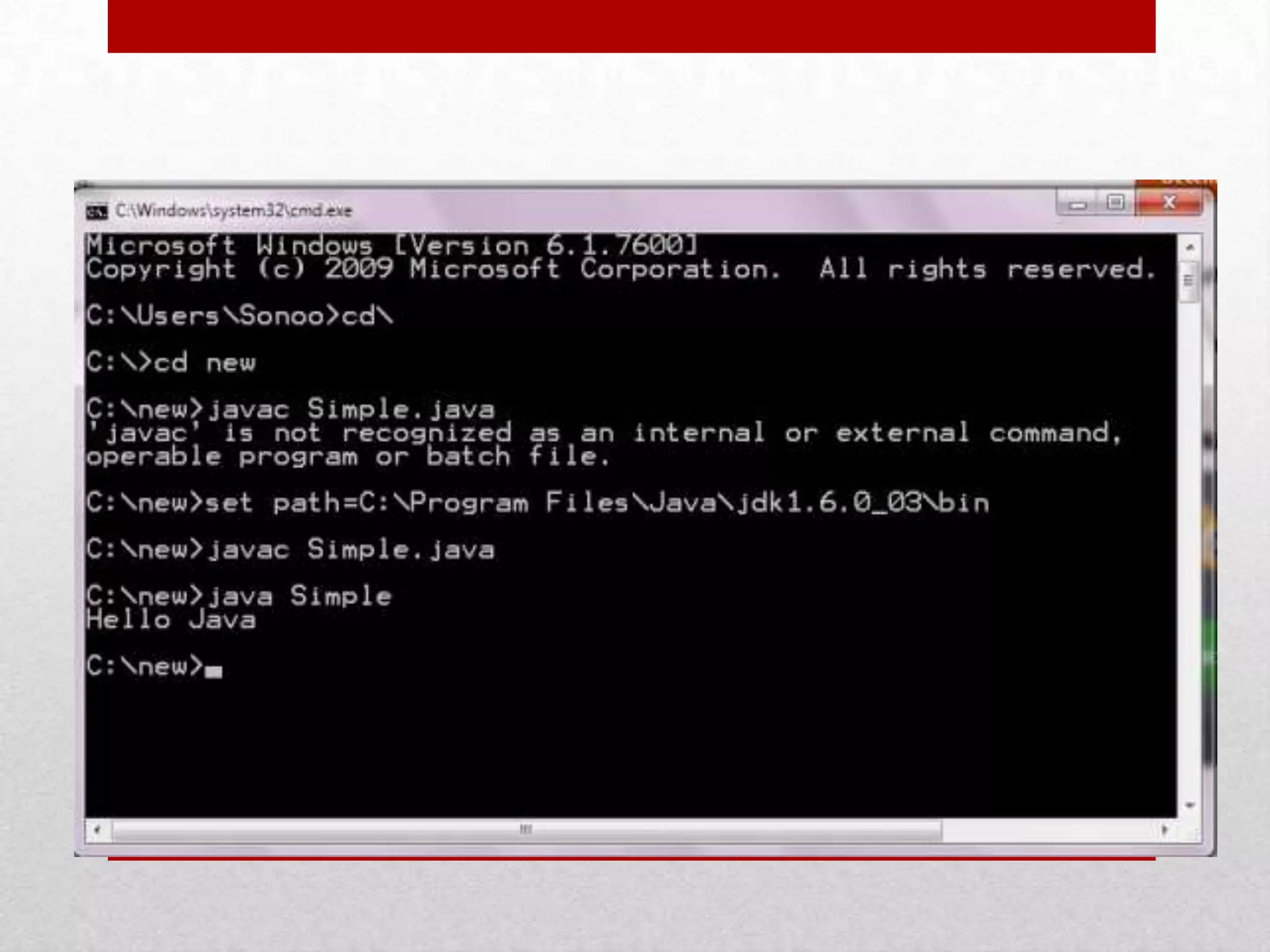 Output Screen

 