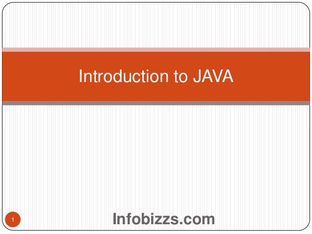 Introduction to java
