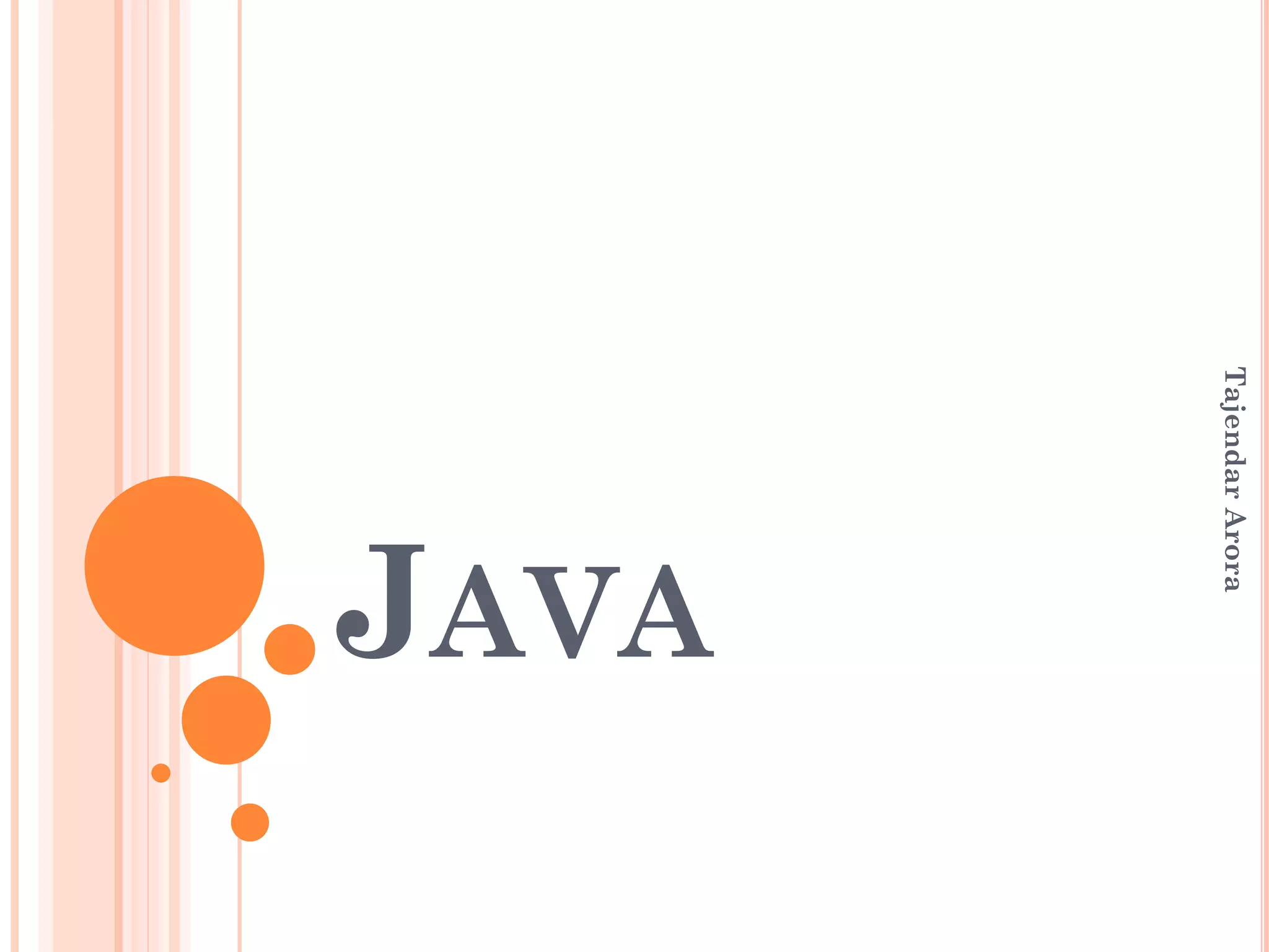 Introduction to java | PPT