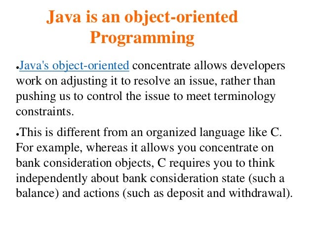 Introduction to java