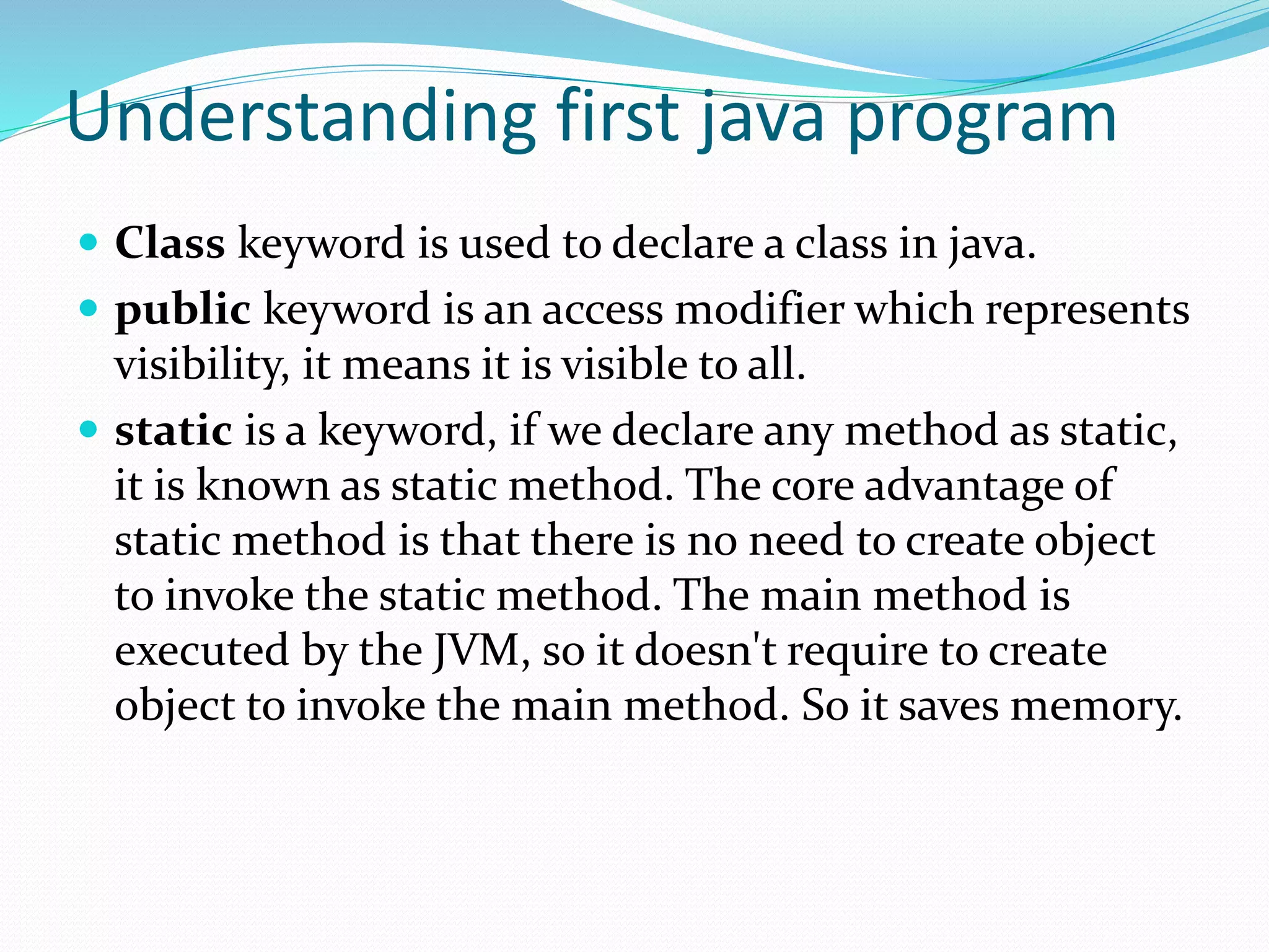 Introduction to java | PPT