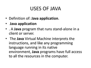 Introduction to java | PPT