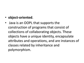 Introduction to java | PPT